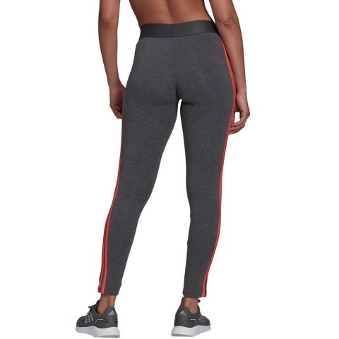 Adidas Legginsy damskie adidas Loungewear Essentials 3-Stripes szare HD1831 Adidas Legginsy damskie adidas Loungewear Essentials 3-Stripes szare HD1831