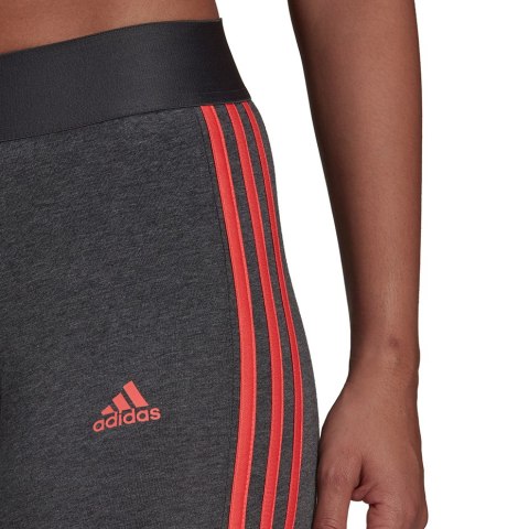 Adidas Legginsy damskie adidas Loungewear Essentials 3-Stripes szare HD1831 Adidas Legginsy damskie adidas Loungewear Essentials 3-Stripes szare HD1831
