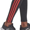 Adidas Legginsy damskie adidas Loungewear Essentials 3-Stripes szare HD1831