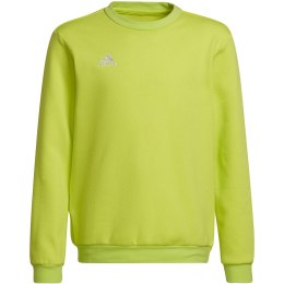 Adidas teamwear Bluza dla dzieci adidas Entrada 22 Sweat Top limonkowa HC5043