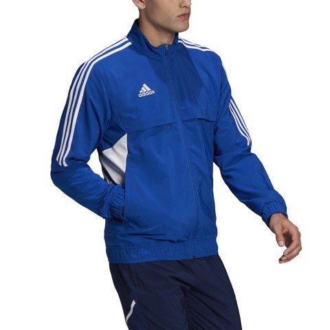 Adidas teamwear Bluza męska adidas Condivo 22 Presentation Jacket niebieska HA6245 Adidas teamwear Bluza męska adidas Condivo 22 Presentation Jacket niebieska HA6245