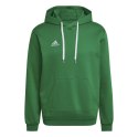 Adidas teamwear Bluza męska adidas Entrada 22 Sweat Hoodie zielona HI2141