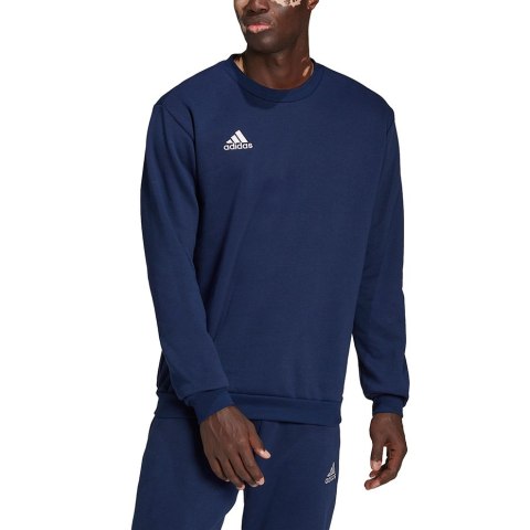 Adidas teamwear Bluza męska adidas Entrada 22 Sweat Top granatowa H57480 Adidas teamwear Bluza męska adidas Entrada 22 Sweat Top granatowa H57480