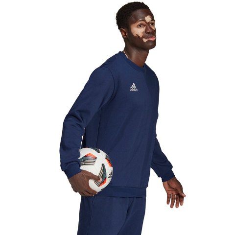 Adidas teamwear Bluza męska adidas Entrada 22 Sweat Top granatowa H57480 Adidas teamwear Bluza męska adidas Entrada 22 Sweat Top granatowa H57480