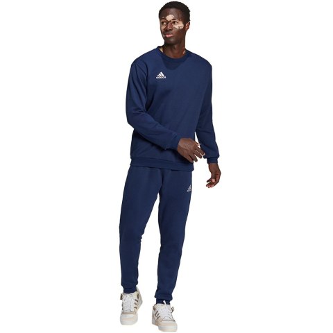 Adidas teamwear Bluza męska adidas Entrada 22 Sweat Top granatowa H57480 Adidas teamwear Bluza męska adidas Entrada 22 Sweat Top granatowa H57480