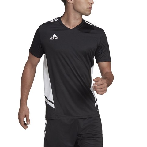 Adidas teamwear Koszulka męska adidas Condivo 22 Jersey czarna H21254 Adidas teamwear Koszulka męska adidas Condivo 22 Jersey czarna H21254