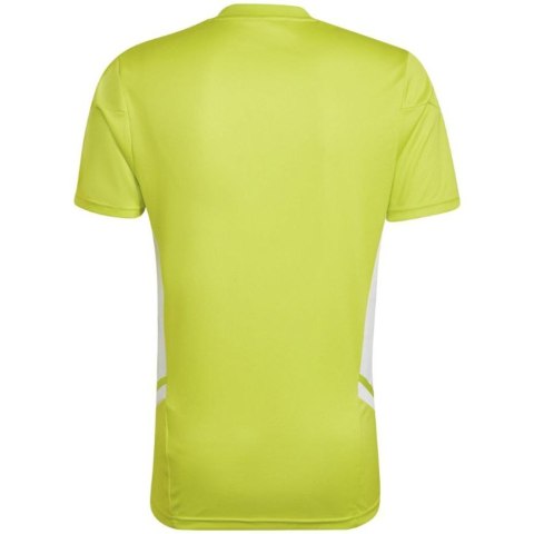 Adidas teamwear Koszulka męska adidas Condivo 22 Jersey limonkowa HE3058 Adidas teamwear Koszulka męska adidas Condivo 22 Jersey limonkowa HE3058