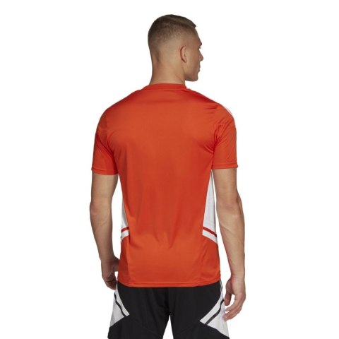 Adidas teamwear Koszulka męska adidas Condivo 22 Jersey pomarańczowa HE3059 Adidas teamwear Koszulka męska adidas Condivo 22 Jersey pomarańczowa HE3059
