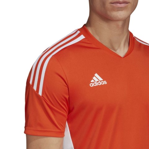 Adidas teamwear Koszulka męska adidas Condivo 22 Jersey pomarańczowa HE3059 Adidas teamwear Koszulka męska adidas Condivo 22 Jersey pomarańczowa HE3059