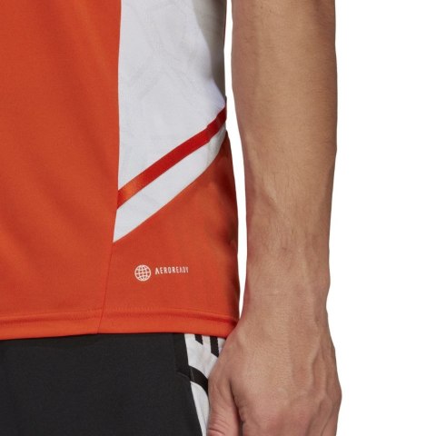 Adidas teamwear Koszulka męska adidas Condivo 22 Jersey pomarańczowa HE3059 Adidas teamwear Koszulka męska adidas Condivo 22 Jersey pomarańczowa HE3059