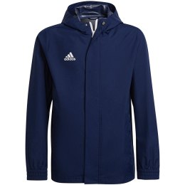 Adidas teamwear Kurtka dla dzieci adidas Entrada 22 All Weather granatowa H57511