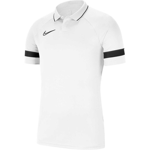 Nike Team Koszulka dla dzieci Nike Dri-FIT Academy 21 Polo SS biała CW6106 100