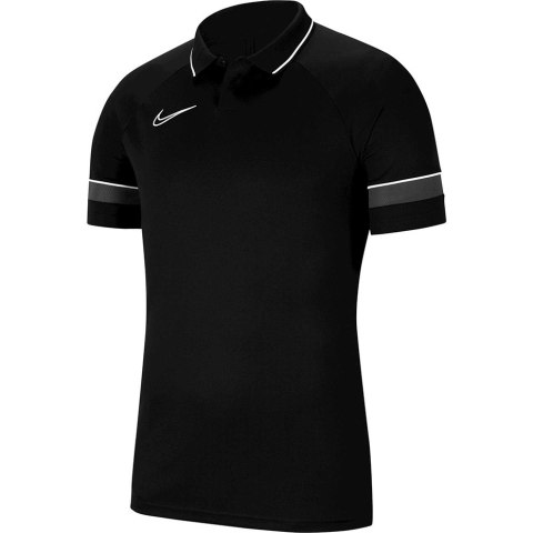 Nike Team Koszulka dla dzieci Nike Dri-FIT Academy 21 Polo SS czarna CW6106 014