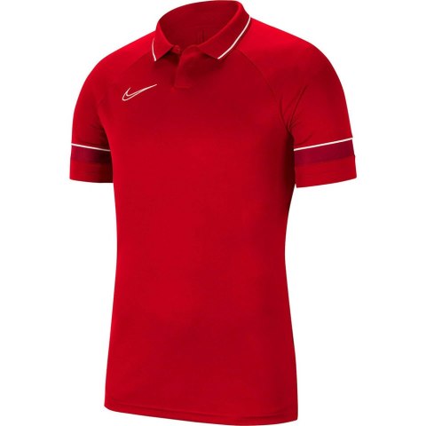 Nike Team Koszulka dla dzieci Nike Dri-FIT Academy 21 Polo SS czerwona CW6106 657