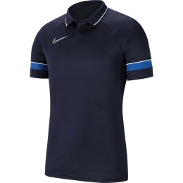 Nike Team Koszulka dla dzieci Nike Dri-FIT Academy 21 Polo SS granatowa CW6106 453