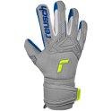 Reusch Rękawice bramkarskie Reusch Attrakt Freegel Silver Finger Support Junior szaro-niebieskie 5272230 6006