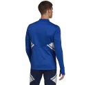 Adidas teamwear Bluza męska adidas Condivo 22 Training 1/2 zip niebiesko-biała HA6271