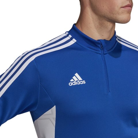 Adidas teamwear Bluza męska adidas Condivo 22 Training 1/2 zip niebiesko-biała HA6271 Adidas teamwear Bluza męska adidas Condivo 22 Training 1/2 zip niebiesko-biała HA6271