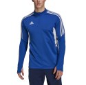 Adidas teamwear Bluza męska adidas Condivo 22 Training 1/2 zip niebiesko-biała HA6271