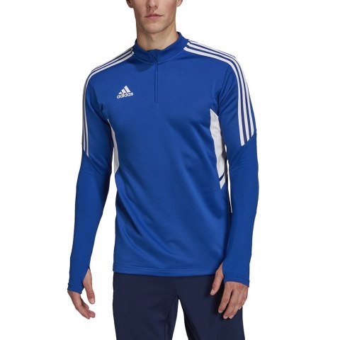 Adidas teamwear Bluza męska adidas Condivo 22 Training 1/2 zip niebiesko-biała HA6271 Adidas teamwear Bluza męska adidas Condivo 22 Training 1/2 zip niebiesko-biała HA6271