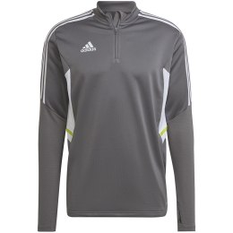 Adidas teamwear Bluza męska adidas Condivo 22 Training 1/2 zip szaro-biała HD2312