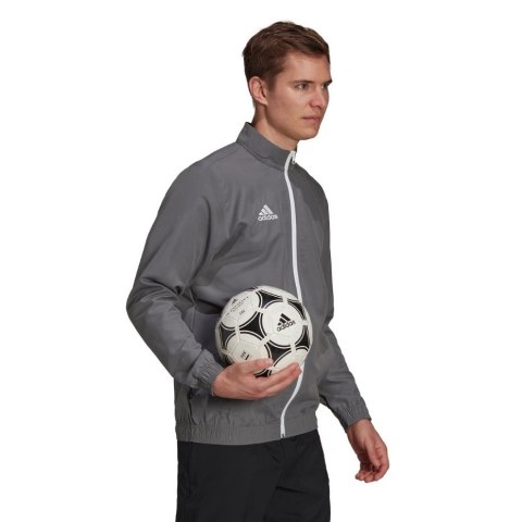 Adidas teamwear Bluza męska adidas Entrada 22 Presentation Jacket szara H57535 Adidas teamwear Bluza męska adidas Entrada 22 Presentation Jacket szara H57535