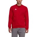 Adidas teamwear Bluza męska adidas Entrada 22 Sweat Top czerwona HB0577