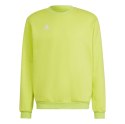 Adidas teamwear Bluza męska adidas Entrada 22 Sweat Top limonkowa HC5049