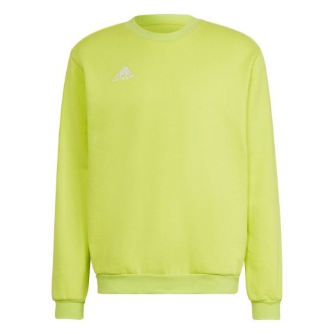 Adidas teamwear Bluza męska adidas Entrada 22 Sweat Top limonkowa HC5049