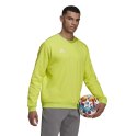 Adidas teamwear Bluza męska adidas Entrada 22 Sweat Top limonkowa HC5049