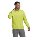 Adidas teamwear Bluza męska adidas Entrada 22 Sweat Top limonkowa HC5049