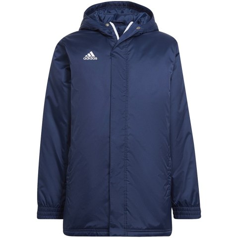 Adidas teamwear Kurtka dla dzieci adidas Entrada 22 Stadium Jacket granatowa HG6298