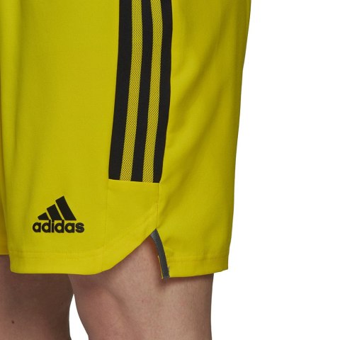Adidas teamwear Spodenki męskie adidas Condivo 22 Match Day żółto-czarne HA3511 Adidas teamwear Spodenki męskie adidas Condivo 22 Match Day żółto-czarne HA3511
