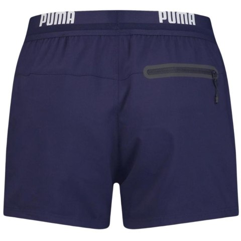 Puma Spodenki kąpielowe męskie Puma Logo Short Lenght granatowe 907659 01 Puma Spodenki kąpielowe męskie Puma Logo Short Lenght granatowe 907659 01