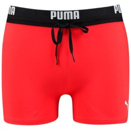 Puma Spodenki kąpielowe męskie Puma Logo Swim Trunk czerwone 907657 02