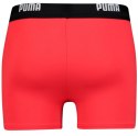 Puma Spodenki kąpielowe męskie Puma Logo Swim Trunk czerwone 907657 02