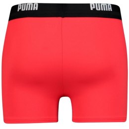 Puma Spodenki kąpielowe męskie Puma Logo Swim Trunk czerwone 907657 02