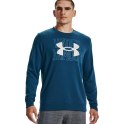 Under Armour Bluza męska Under Armour UA Rival Terry Logo Crew niebieska 1370391 458