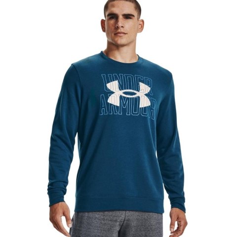 Under Armour Bluza męska Under Armour UA Rival Terry Logo Crew niebieska 1370391 458 Under Armour Bluza męska Under Armour UA Rival Terry Logo Crew niebieska 1370391 458