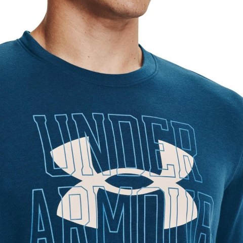 Under Armour Bluza męska Under Armour UA Rival Terry Logo Crew niebieska 1370391 458 Under Armour Bluza męska Under Armour UA Rival Terry Logo Crew niebieska 1370391 458