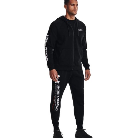 Under Armour Spodnie męskie Under Armour Rival Fleece Chroma Pants czarne 1370345 001 Under Armour Spodnie męskie Under Armour Rival Fleece Chroma Pants czarne 1370345 001