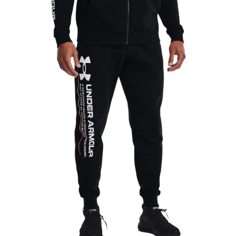 Under Armour Spodnie męskie Under Armour Rival Fleece Chroma Pants czarne 1370345 001 Under Armour Spodnie męskie Under Armour Rival Fleece Chroma Pants czarne 1370345 001