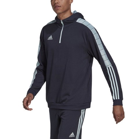 Adidas Bluza męska adidas Tiro Hoodie granatowa HC1302 Adidas Bluza męska adidas Tiro Hoodie granatowa HC1302