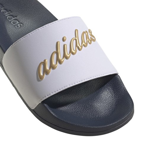 Adidas Klapki damskie adidas Adilette Shower biało-granatowe GZ5930 Adidas Klapki damskie adidas Adilette Shower biało-granatowe GZ5930