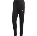 Adidas Spodnie męskie adidas Essentials Camo Print Fleece Pant czarne HL6929