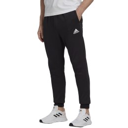 Adidas Spodnie męskie adidas Essentials Fleece Regular Tapered czarne HL2236