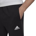 Adidas Spodnie męskie adidas Essentials Fleece Regular Tapered czarne HL2236