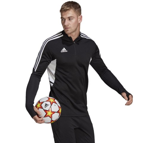 Adidas teamwear Bluza męska adidas Condivo 22 Training Top czarna HA6269 Adidas teamwear Bluza męska adidas Condivo 22 Training Top czarna HA6269