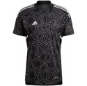 Adidas teamwear Koszulka męska Condivo 22 Goalkeeper Jersey Short Sleeve czarna HB1619