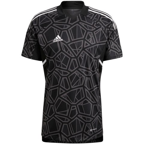 Adidas teamwear Koszulka męska Condivo 22 Goalkeeper Jersey Short Sleeve czarna HB1619